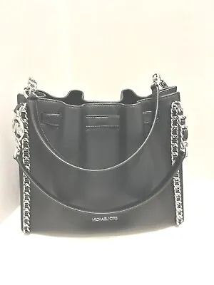 Michael Kors Mina PVC Ladies Large Shoulder Bag Handbag Purse Tote MK • $138