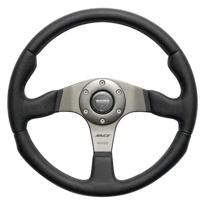 Momo For Race Steering Wheel 320 Mm - Black Leather/Anth Spokes • $219