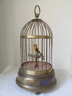 Antique / Vintage German Automated Bird In Cage Automated AS IS RESTORATION ? • $318.58