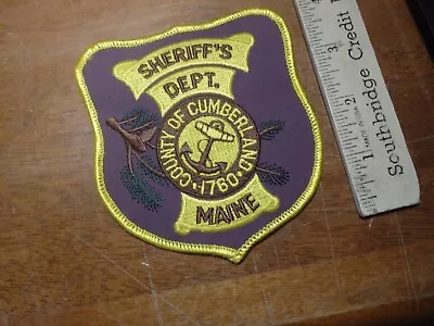 Cumberland County  Maine Vest Patch Obsolete Bx 25#4 • $6.99