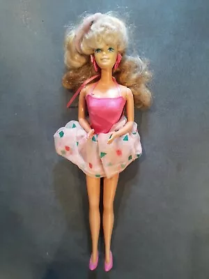 1988 Barbie Style Magic  Wondra Curl Doll Blonde In Original Outfit And Jewelry  • $15