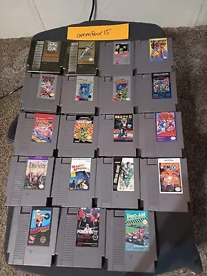 NES Game Lot 19 Games Zelda 1 And 2 Castlevania 1-3 Mega Man 2 And More • $76