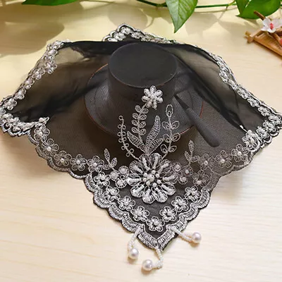 £10.21 • Buy 4PCS 27cm Lace Placemat Table Coaster Mat Embroidered Beaded Home Cafe Wedding