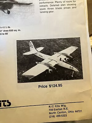 RC Kits F7f Tigercat Balsa R/c Vintage Model Airplane Kit • $279