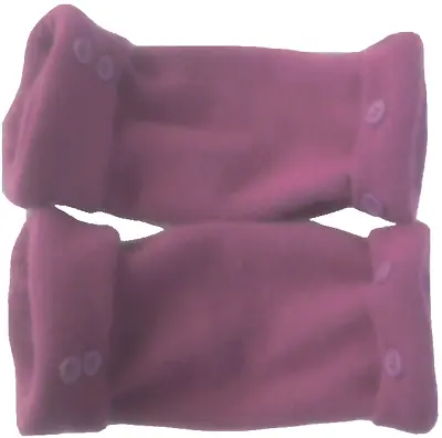 Fingerless Gloves Purple 100% Cashmere One Size Fits Most S M L Os 6 3/4  Long • $32.98