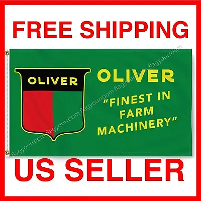 Oliver Tractor Flag Banner 3x5 Ft Sign Farm Finest Machinery Man Cave Garage USA • $13.77
