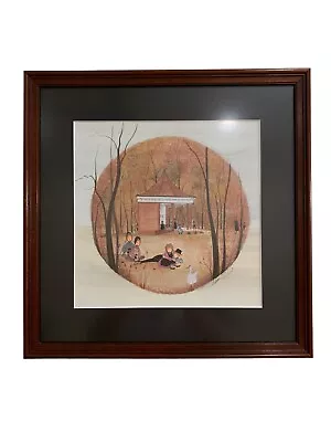 P Buckley Moss Signed And Framed Print Park Scene 481/1000 • $110