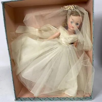 Madame Alexander 1950s Blonde Cissette Bride Doll 10  In Original Box • $250