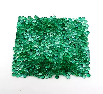 Natural Zambia Emerald Round Cut Loose Gemstone Lot 50 Pcs 2.50 MM 3 CT • $56.69