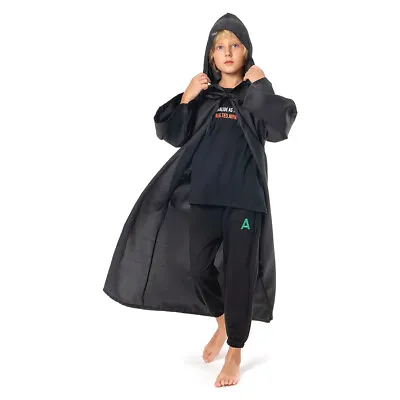 Kid Cloak For Jedi Robe Star Wars Cosplay Costume Tunic Hooded Black Brown Gift • $19.51