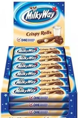 Milky Way Crispy Rolls Chocolate Bar 12/24 X 22.5g Bars BBD: 06/2024 Great Value • £12.49