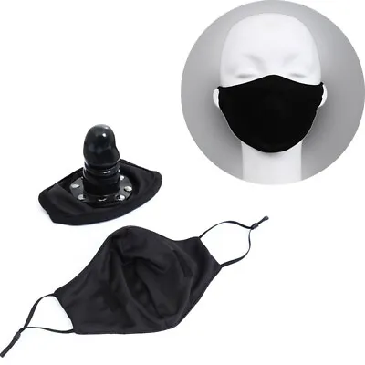 £11.99 • Buy Spandex Face Hood Silicone Gag In Mouth Women Men Slave Oral Gag BDSM Headgear 