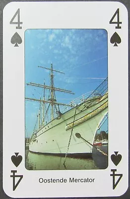 Oostende Mercator Ship Boat Belgium Map Single Swap Playing Card • £1.85