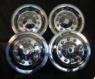 22.5   Wheel Simulators Hubcaps 10 Lug Bus Truck Rv Semi  Ring Mount • $348.99