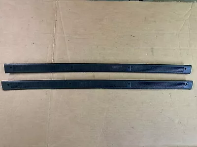 87-93 Ford Mustang Black Door Sill Plates Scuff Plate Carpet Trim Factory OEM • $69.99