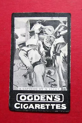 OGDENS TAB  Cir 1900  ANTIQUE  ROYAL NAVY  CIGARETTE CARD   A CAPTURE BY X FLEET • £1.99