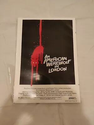 An American Werewolf In London Movie Poster A4 Unframed Still In Packaging • £2