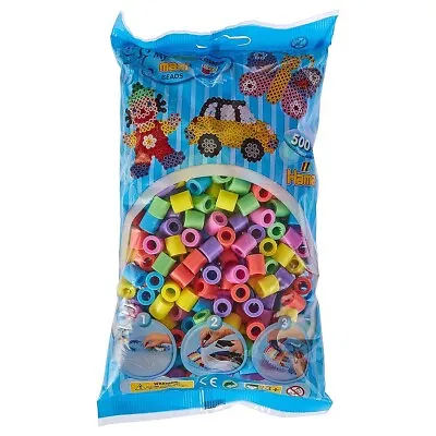 Hama Maxi Beads 500 Pastel Mix Kids Children Fun Crafts Activity Ages 3+ New • £11.99