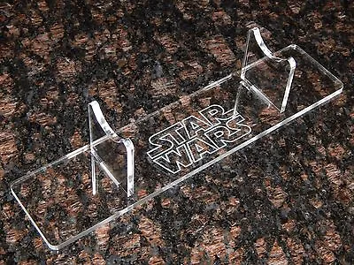 Laser Cut Acrylic Light Saber Display Stand Holder With Engraved Star Wars Image • $31.95