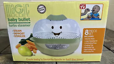 Magic Bullet Baby Bullet Turbo Food Steamer Veggie Fruit Sterilize Pacifiers NEW • $38.91