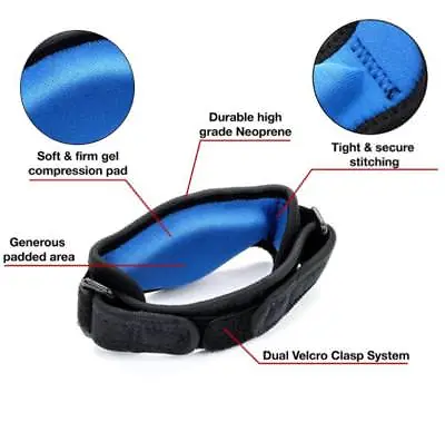 £4.50 • Buy Tennis Elbow Brace Strap Tendonitis Golfers Gel Band Golf Relief Support Sle#vi