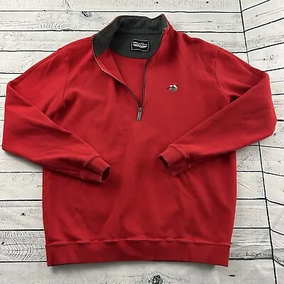 $31.49 • Buy Straight Down Cherry Hills 1/4 Pullover Sweatshirt Jacket Men's Medium Red