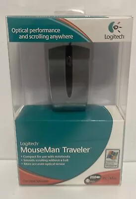 Logitech MouseMan Traveler USB Mouse-  PC/Mac Corded Mouse /Read • $30