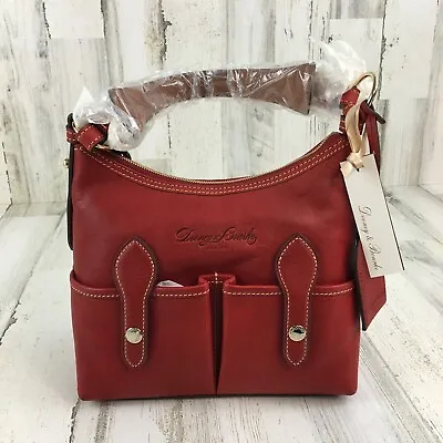 $324.99 • Buy Dooney & Bourke Florentine Vachetta Leather Small Lucy Shoulder Bag Red NWT