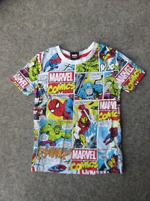 2-3 Years Toddler Boys George Asda Marvel Superhero Short Sleeve T-shirt Top EUC • £1.50