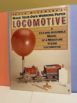 Make Your Own Working Paper Steam Locomotive Train Craft Model Kit • $7.99