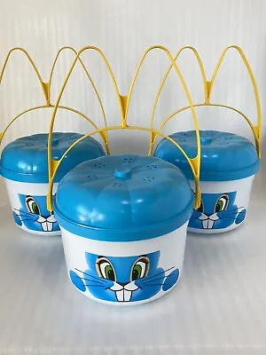 3 Vintage McDonalds Easter Bucket Pail Fluffy McBunny Candy Container New 1988 • $24.99