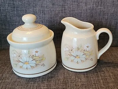 ROYAL DOULTON FLORINDA SMALL  LIDDED SUGAR POT & MILK JUG / CREAMER For COFFEE • £9.99