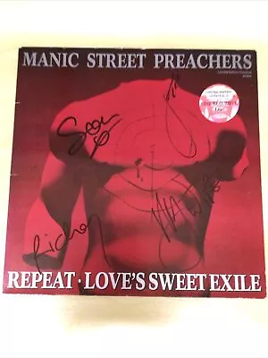 Manic Street Preachers-12” Repeat-fully Signed Richey Nicky Jamessean-exex • £110