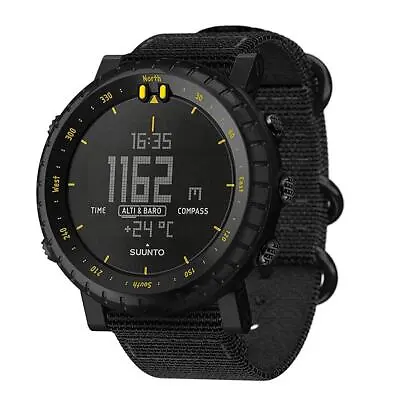 SUUNTO Core Outdoor Watch BLACK YELLOW TX Trail Running Climbing • $165.40