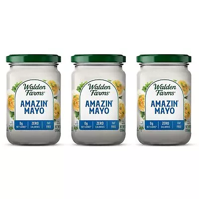 Walden Farms Amazin's Mayo Sugar Free Calorie Free Carb Free Fat Free 12 Oz P... • £39.72