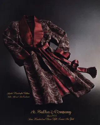 1981 A Sulka And Company: Limited Handcrafted Editions Vintage Print Ad • $7.25