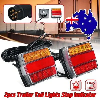 $52.99 • Buy Magnetic Towing LED Tail Light Trailer Camper UTE Caravan Boat Indicator Lamp AU