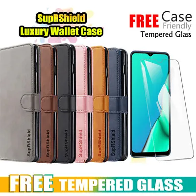 For Oppo A9 A5 2020 Wallet Card Slot SupRShield Leather Flip Magnetic Case Cover • $9.99