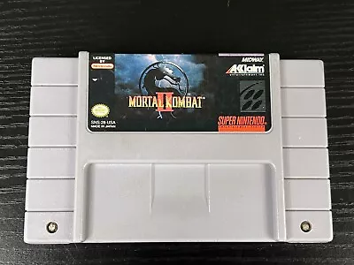 Mortal Kombat II 2 (Super Nintendo SNES 1993) Cartridge Only / Tested! • $21
