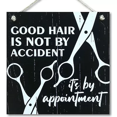 CARISPIBET Good Hair Is Not By Accident | Home Decoration Sign Hairdresser Wall • £12.33