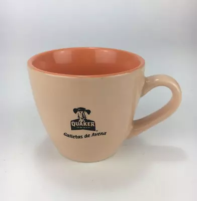 Quaker Oats Peach Coffee Tea 3  Ceramic Cup Breakfast Ware Collectible Mug • $6.99