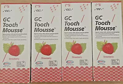 4x GC Strawberry Flavor Tooth Mousse - 40g • $75.95