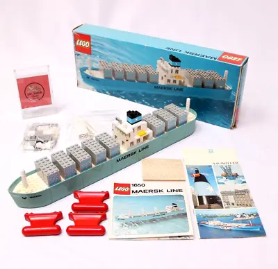 LEGO MAERSK LINE Container Ship 1650 Released In 1974 • $1050
