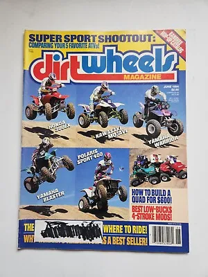 Vintage June 1994 Dirt Wheels ATV Magazine Honda Yamaha Suzuki Kawasaki Polaris • $40