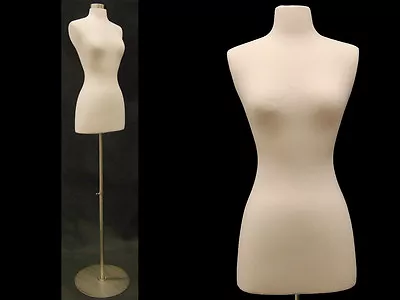 HIGH QUALITY! Size 2-4 Female Mannequin Dress Form+Metal Base #FWPW-4 +  BS-04 • $99