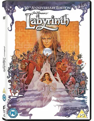 Labyrinth (30th Anniversary Edition) DVD David Bowie New Also Includes Download • £3.99