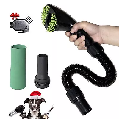 Pet Vacuum Grooming Brush Hair Remover Shedding Deshedding Attachment Tool Kit • $65.99