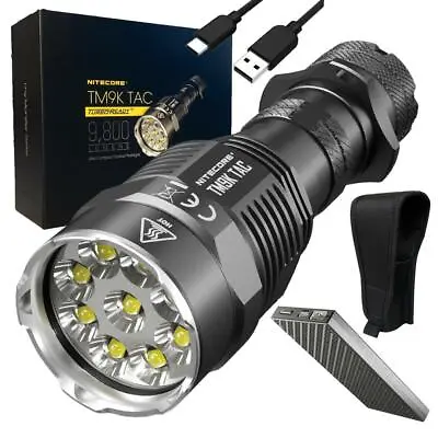 Nitecore TM9K TAC USB-C Rechargeable Flashlight 9800 Lumen W/ NB10000 Powerbank • $197.95