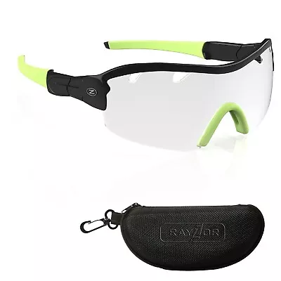 RayZor Clear Cycling Glasses Photochromic Sunglasses Sports Wrap Uv400  RRP£49 • £14.49