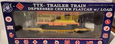 RMT By Aristo-Craft O Scale TTX DEPRESSED CENTER FLAT CAR W/Load RMTX#20103 • $84.99